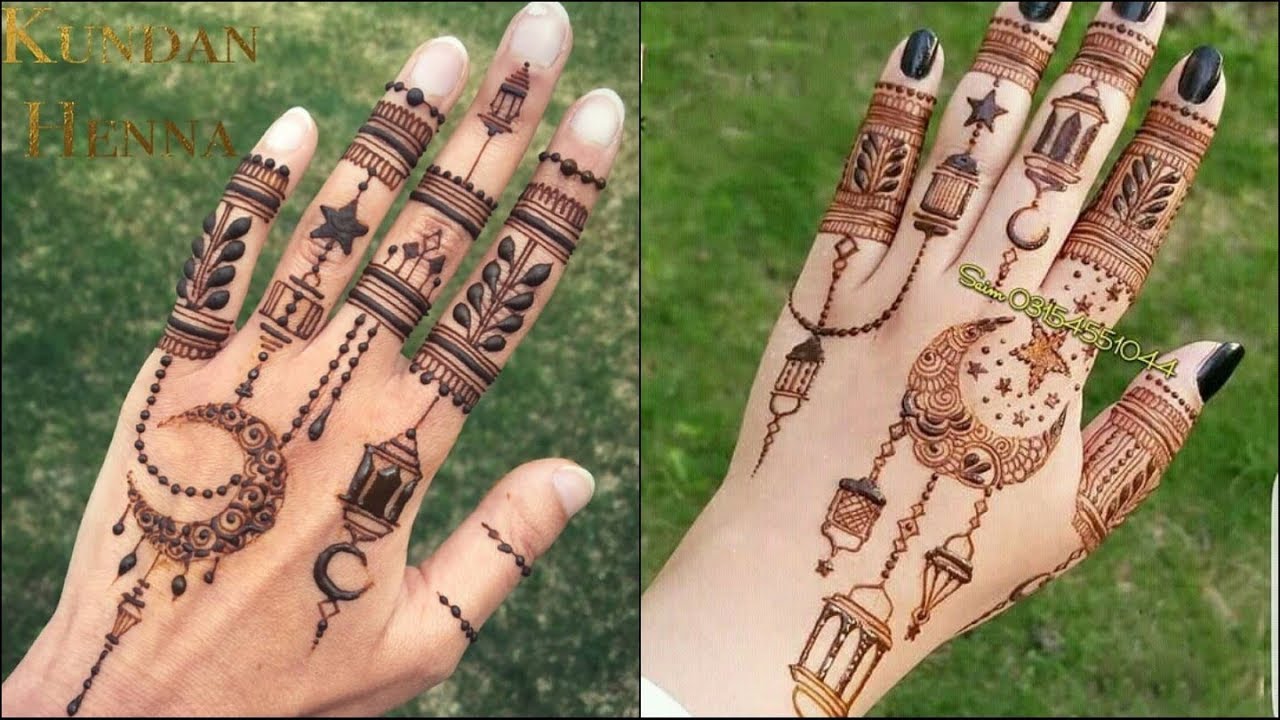 Moon #Tattoo Mehndi Designs|| Easy tattoo Mehndi designs - YouTube