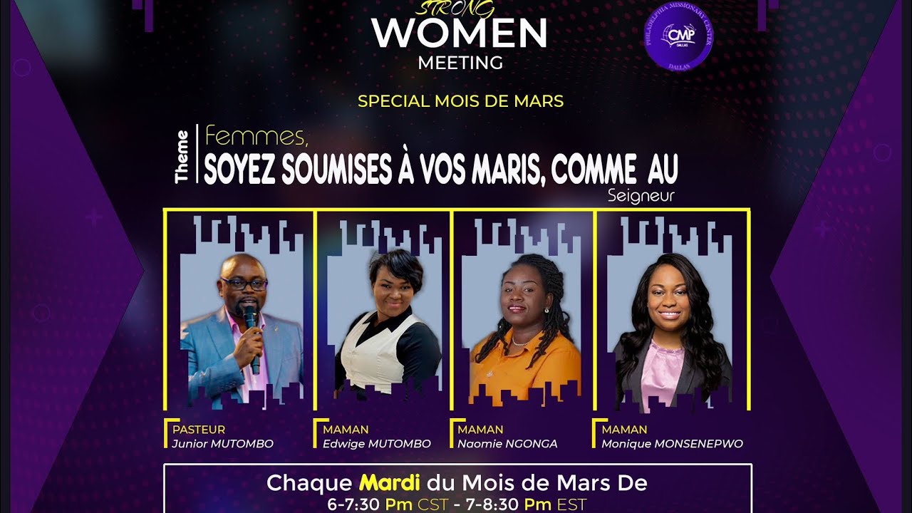 Femmes, soyez soumises à vos maris, comme au Seigneur, Maman Edwige