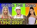 GUESS THE SONG CHALLENGE | 31 POPULAR HIT SONGS FROM 1990 TO 2020 | MUSIC QUIZ