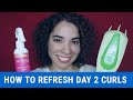 How To Refresh Curly Hair| Ft. Qredew Hair Steamer &amp; Tailored Beauty Moisturizing Mist