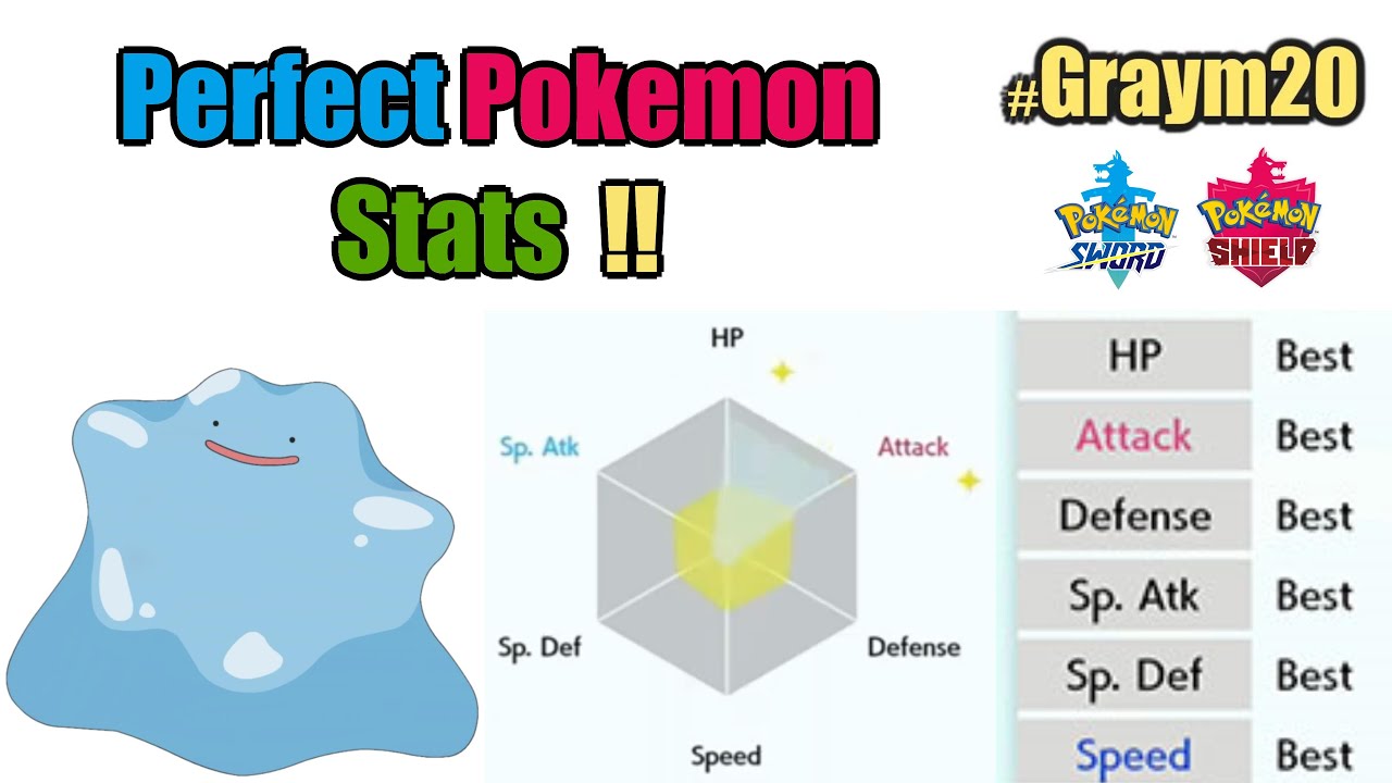 Ditto for Competitive Pokémon Breeding • 6IVs, Shiny, Level 100