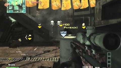 MW3 KILL FEED WITH C4 AND MSR SNIPER RIFLE!!!
