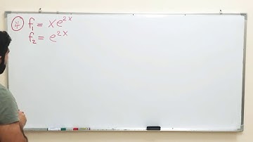 Chapter 3: (examples) Linearly dependent, Linearly independent, for two functions(part 3) أمثلة