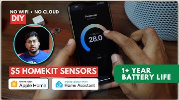 Battery Powered Temperature & Humidity Sensor with 1+ Year Battery Life for HomeKit & Home Assistant