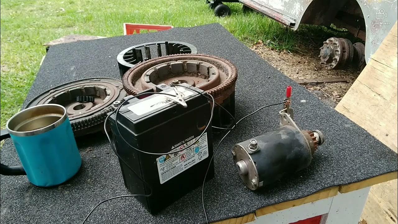 I Bought a 1 zero Turn / Install Flywheel and Starter YouTube