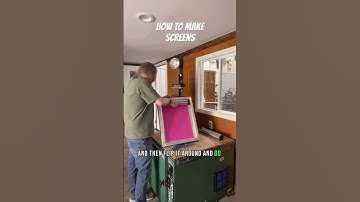 How to make screens for screen printing #customapparel #screenprinter #screenprintshop #printlife