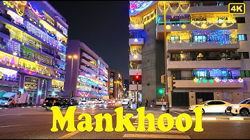 This is Bur Dubai | Mankhool Diwali Celebrations | 4K Evening Walking Tour