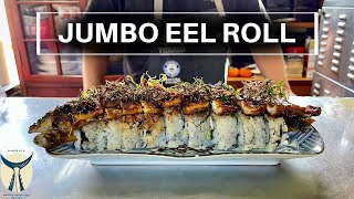 I Made An American Jumbo Eel Roll For Japanese Eel Farmer With His Eel: Did They Like It?