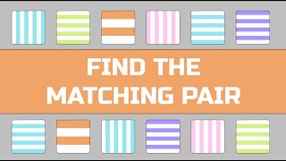 FIND THE MATCHING PAIR GAME #2 | Train your brain with this pattern recognition brain teaser game screenshot 4