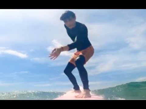 【利路修】利老師海上沖浪vlog  頭可斷血可流帽子不能丟～