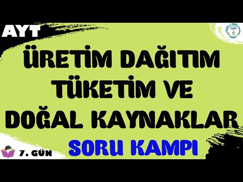 2023 AYT Coğrafya Soru Kampı | Üretim, Dağıtım, Tüketim ve Doğal Kaynaklar | 7. Gün #aytcoğrafya