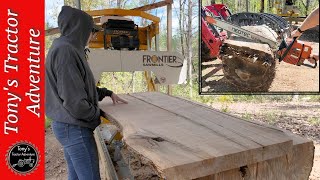 Make Big Money with this Sawmill Log - White Gold Crotch Slabs
