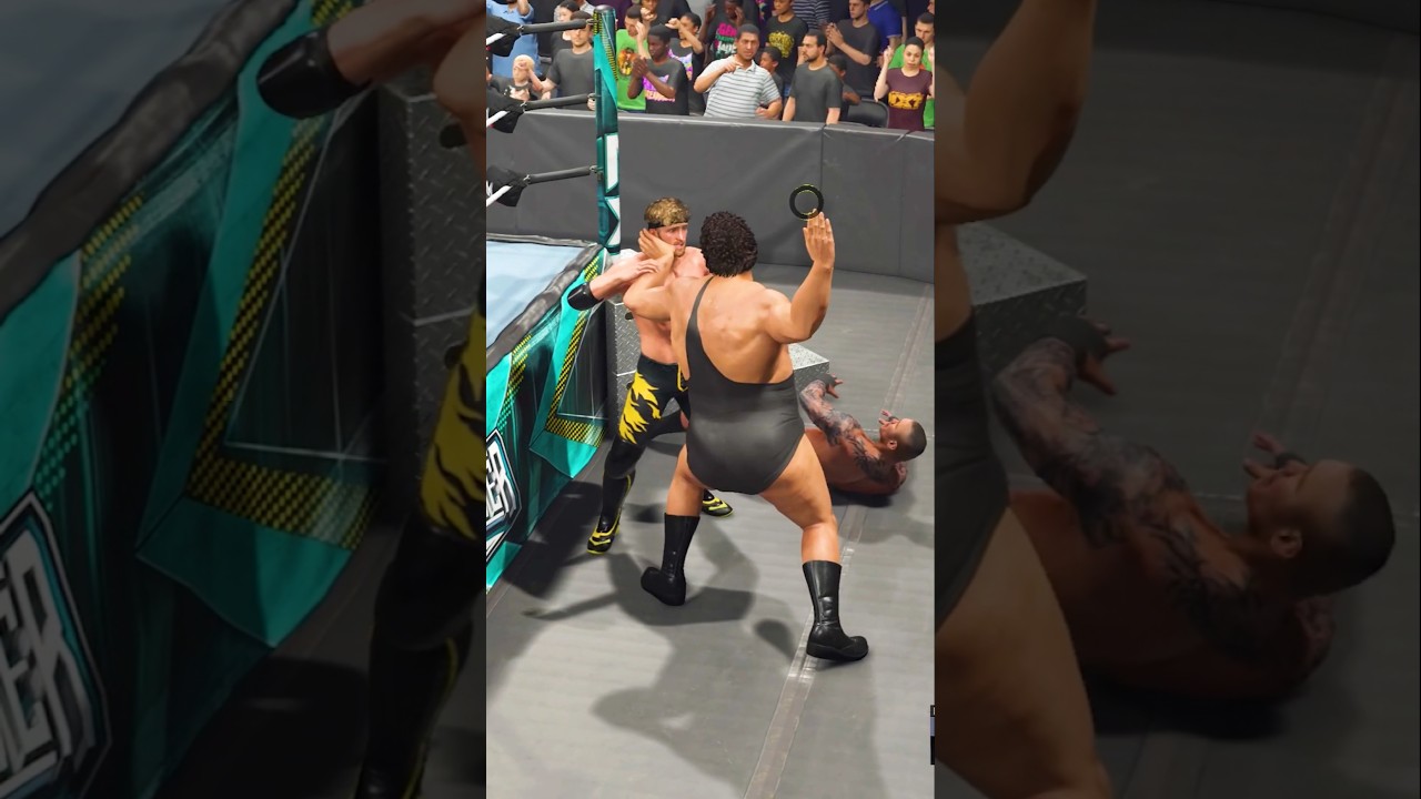 Andre the giant destroys Logan Paul WWE 2k25 highlights 