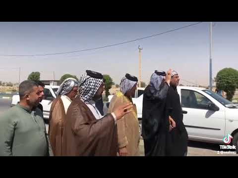 ستقبال قبيله بني ساله عشيرة البو غنيمه في لاهواز للشيخ كاظم ال سكر ال شاني شيخ قبيله بني ساله