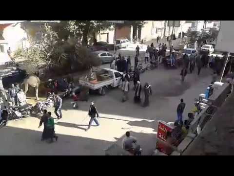 دخول اولاد عبد الفتاح بالكفن بمغاغة شارع طة حسين