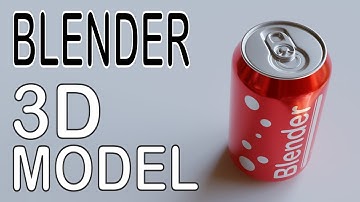 Blender Tutorial: How To Make a 3D Model of a Soda Can