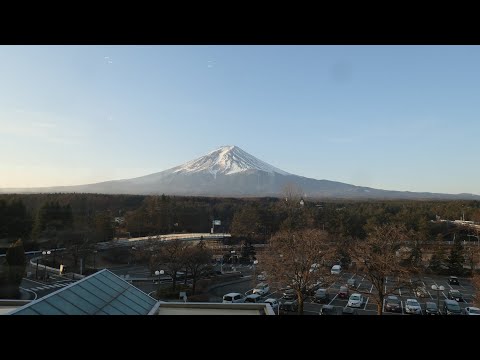 客室からの風景:朝の富士山(ハイランド リゾート ホテル&スパ)20210213撮影