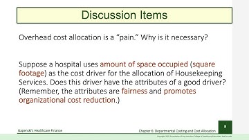 Departmental costing and cost allocation recording: part 1
