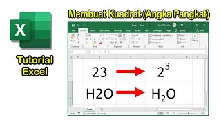 Cara Membuat Kuadrat di Excel