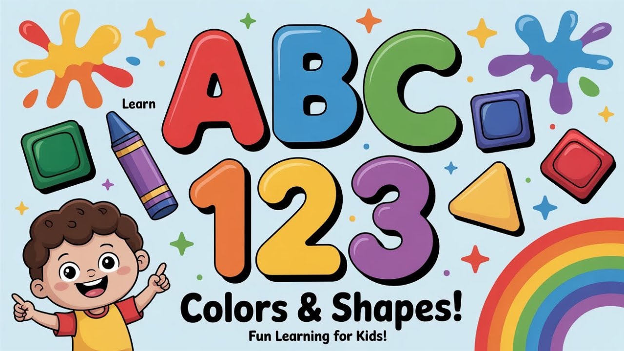 Abc 123 Code Color Learn ABC 123 Colors and Shapes | Fun Learning Compilation for Kids ...