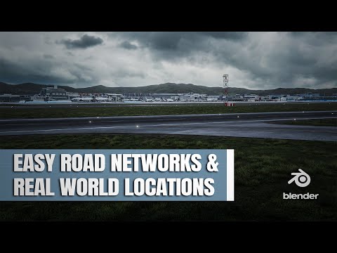Easy Road Networks And Real World Locations In Blender | Breakdown