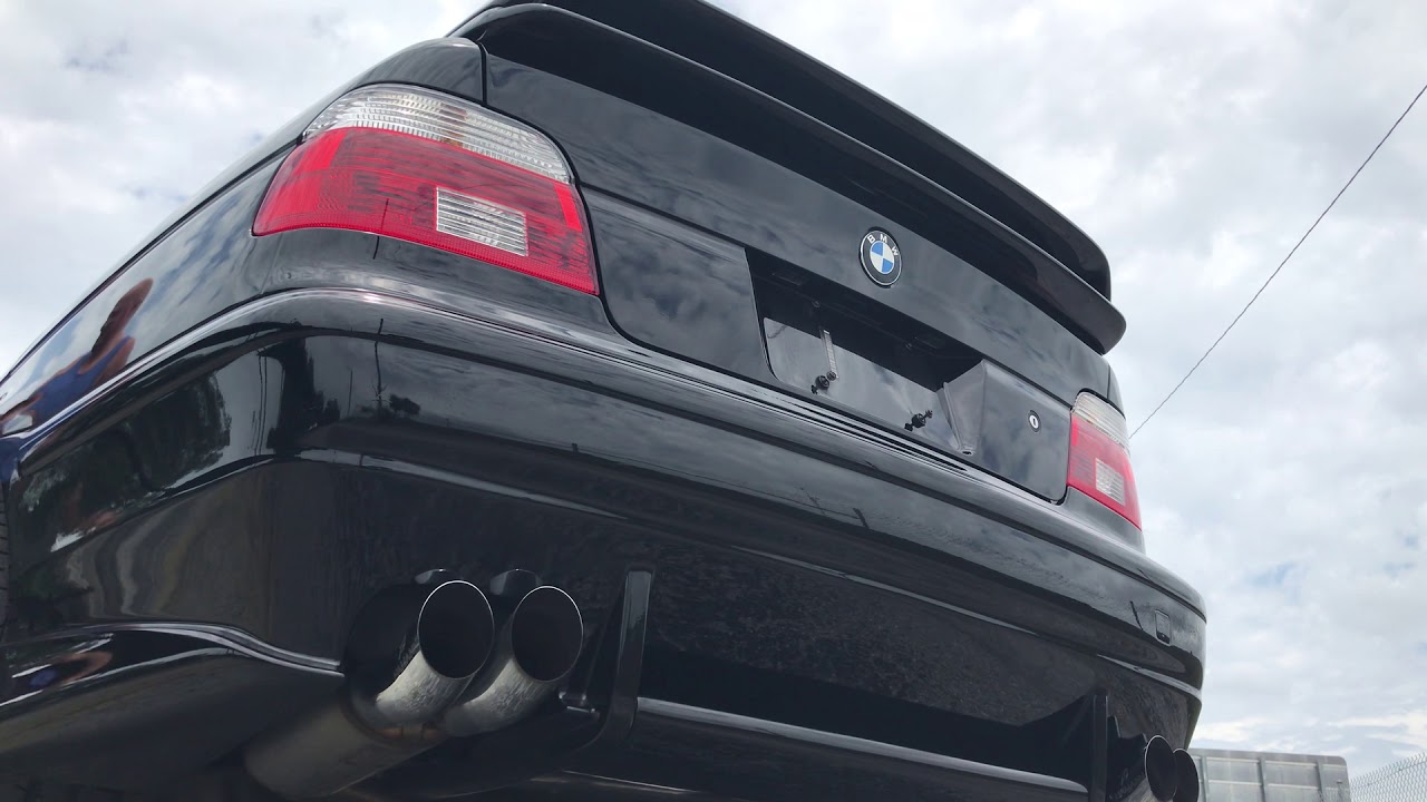 E39 540i Hamann dual exhaust w/ Dinan stage 5 YouTube