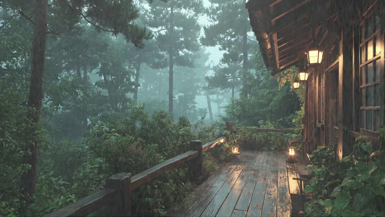 Soft Rain on Cabin Roof — Sleep Aid for Insomnia & Anxiety