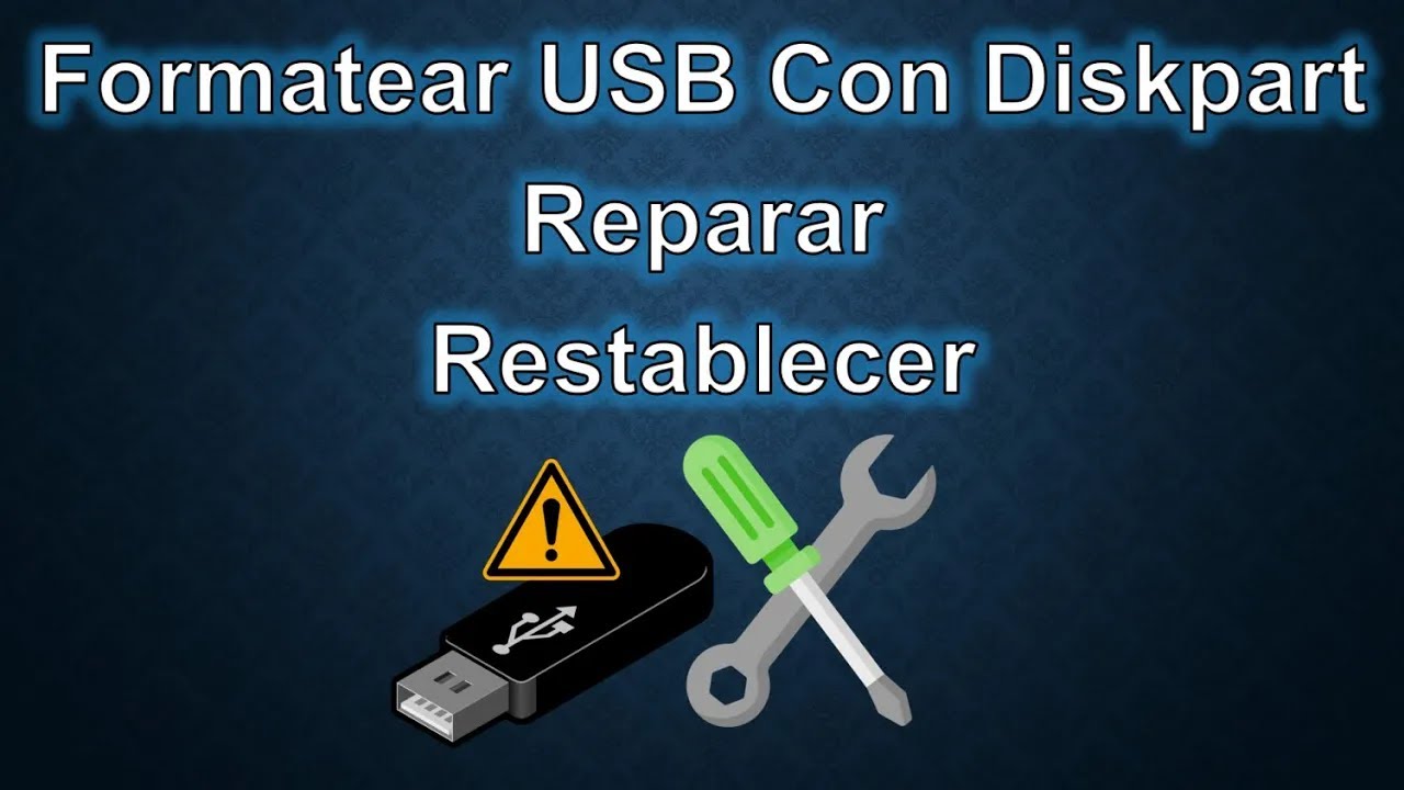 Formatear USB Con Diskpart | Reparar | Restablecer