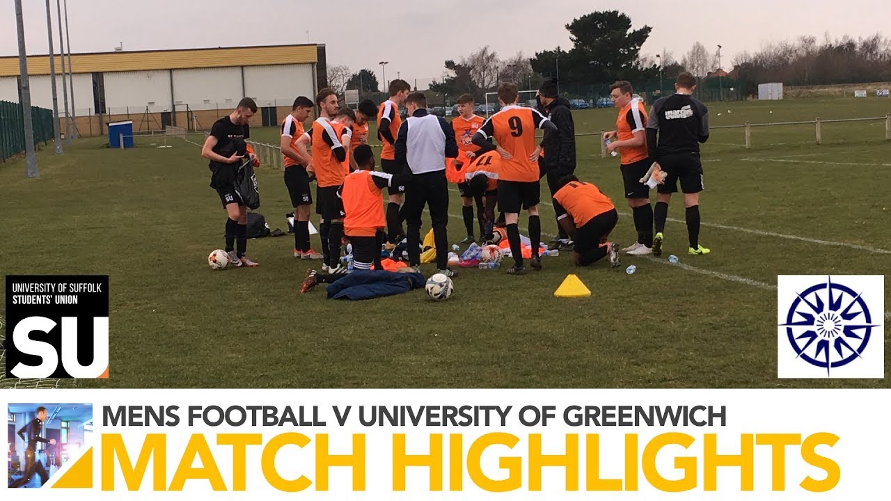 BUCS Football Highlights - University of Suffolk 1st XI v Greenwich 3rd XI