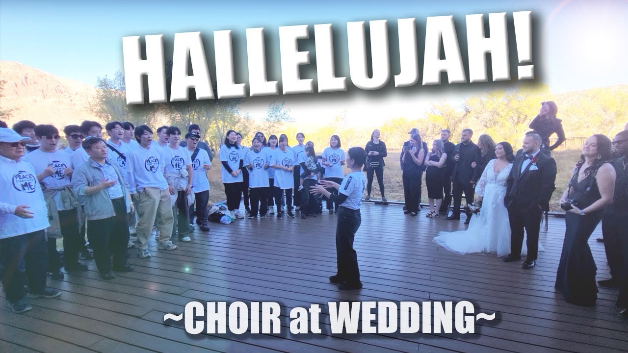 Flash Mob - Famous Korean Choir Sings at Wedding in Las Vegas -
