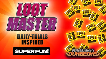 "LOOT MASTER" Cursed Axe Looting + Satchel of Elixir Fun Minecraft Dungeons Build