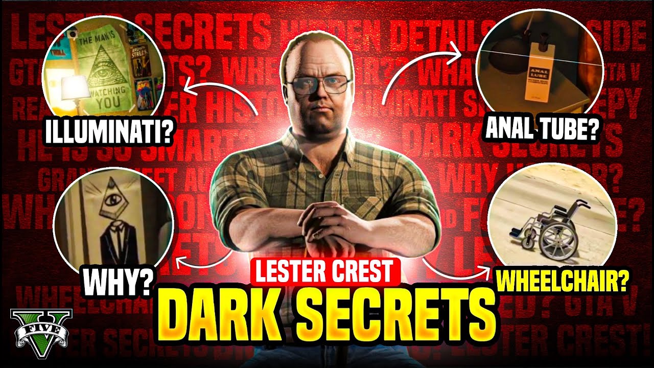 GTA 5 Darkest Secrets of Mastermind Lester Crest 😱 Reality of Lester