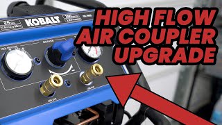Kobalt Quiet Tech Air Compressor High Flow Coupler Upgrade