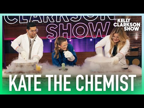 Kelly clarkson makes liquid nitrogen ice cream with kate the chemist
