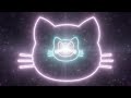 Cat face head shape outline glow neon light tunnel fluorescent portal 4k background vj effect