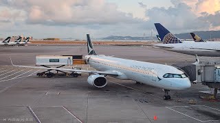 國泰航空 A321neo 全程飛行 台北飛往香港 Cathay Pacific A321neo Full Flight Taipei To Hong Kong 