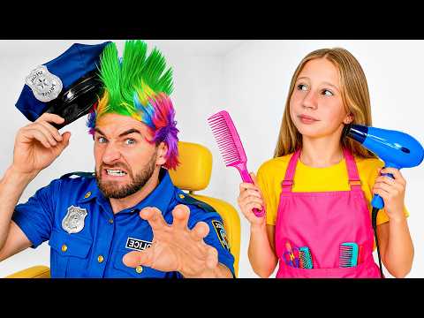 VNM 689 Nastya and Friends create creative hairstyles