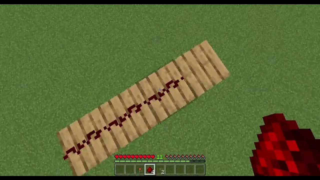 How to make a simple redstone door YouTube