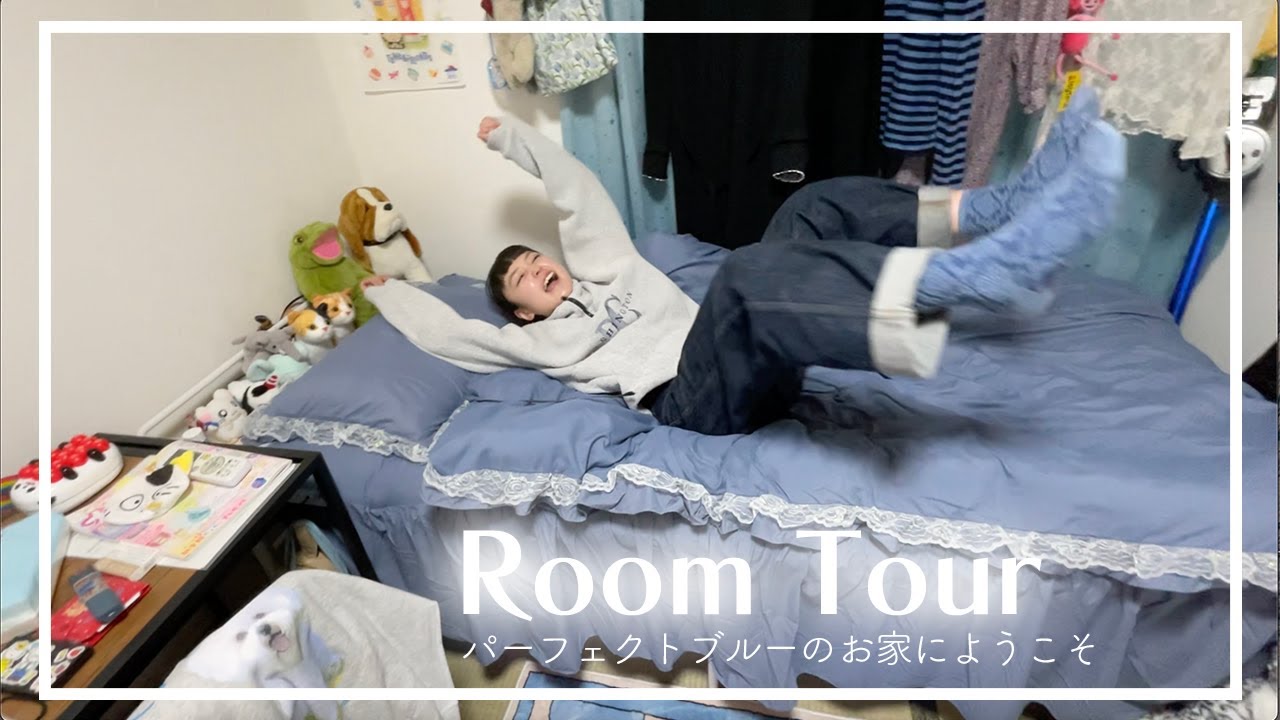 【ルームツアー】パーフェクトブルーなエアコンぶんぶんお姉さんハウス特別公開