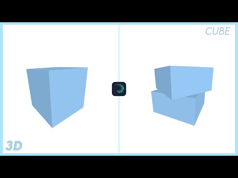 3D split cube | Alight Motion tutorial 