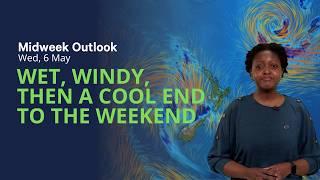 Wet, windy, then a cool end to the week - NZ Midweek Outlook - Wednesday 6 May 2026