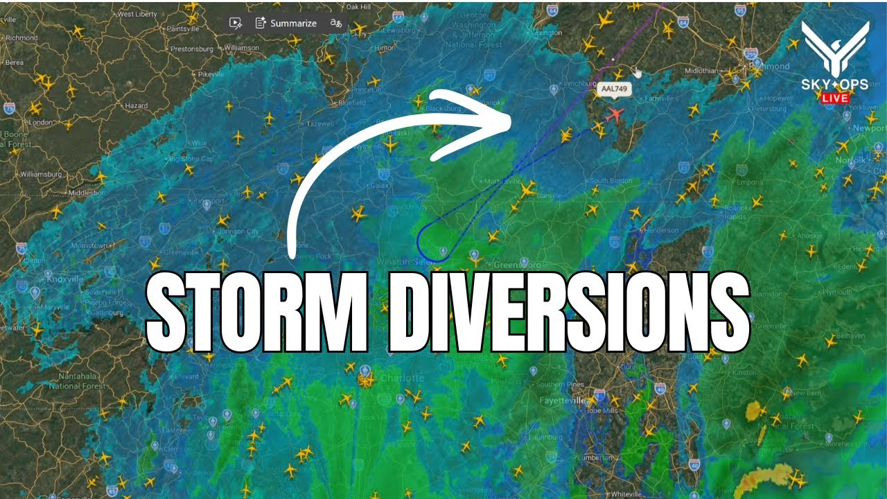 LIVE Radar | Charlotte CLT Weather Chaos Delays + Diversions✈️❄️