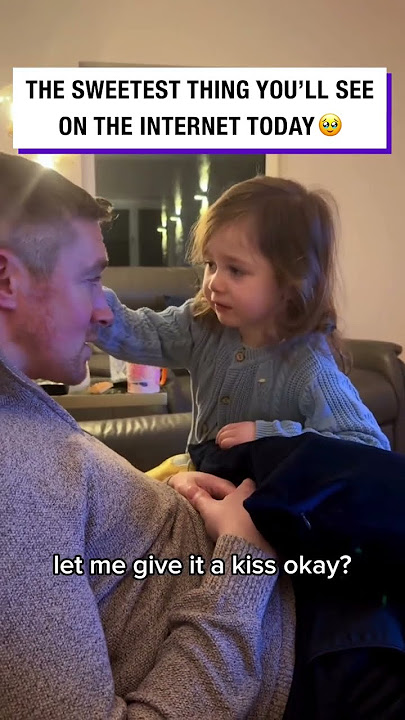 Wholesome Moment Between Dad and Daughter 🥺❤️ (🎥: IG/ sarahsmumdiary)
