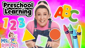 Preschool & Toddler Learning Video with Ms Rachel - Learn Shapes, Letters, Numbers, Colors & Morel