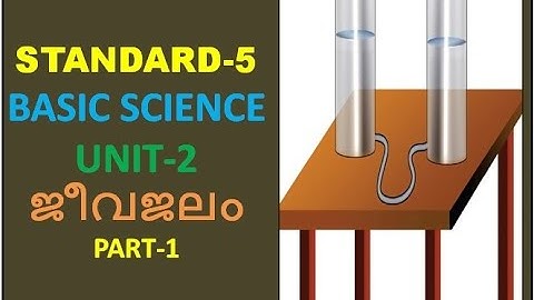 CLASS-5 _BASIC SCIENCE_UNIT-2 - PART-1_ജീവജലം_JEEVAJALAM_ (KERALA SYLLABUS)