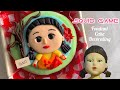 How to Make a SQUID GAME Cake (Younghee Doll) 🔴 Fondant Art | Cake Decorating