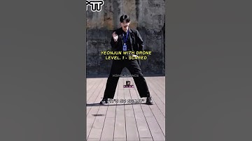 TXT Yeonjun went from being scared of drone moving between his legs to addicted to it #TXT #Yeonjun