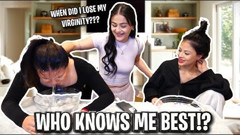 WHO KNOWS ME BEST ICE WATER CHALLENGE | ft. Wendy Ortiz & Yohana Ortiz