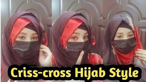 Criss-cross Hijab Style | Hijab Tutorial with Niqab | Layered Hijab Style | AyeshaUmair
