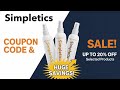Simpletics Coupon Code &amp; Sale ✨Save 20% OFF on 💇‍♀️Sea Salt Spray, Hair Clay, Texturizing Powder!